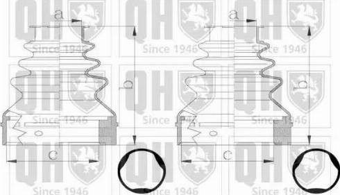 Quinton Hazell QJB2793 - Пыльник, приводной вал autospares.lv