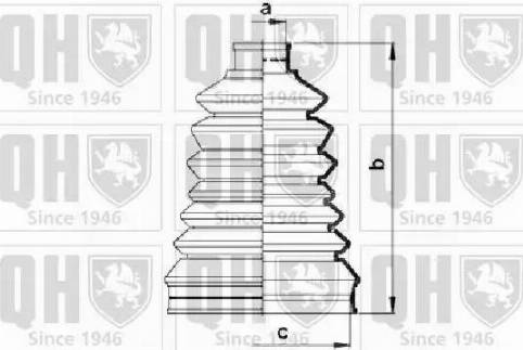 Quinton Hazell QJB2750 - Пыльник, приводной вал autospares.lv