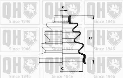 Quinton Hazell QJB275 - Пыльник, приводной вал autospares.lv