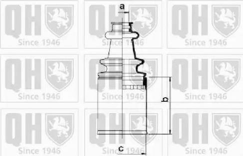 Quinton Hazell QJB2785 - Пыльник, приводной вал autospares.lv