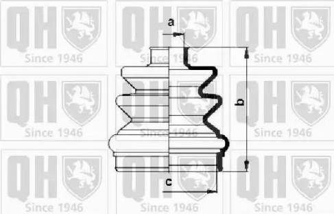 Quinton Hazell QJB2729 - Пыльник, приводной вал autospares.lv