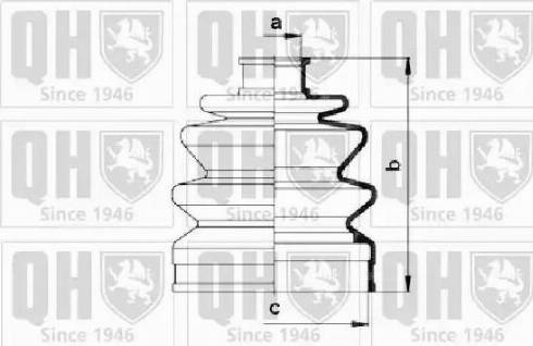 Quinton Hazell QJB765 - Пыльник, приводной вал autospares.lv