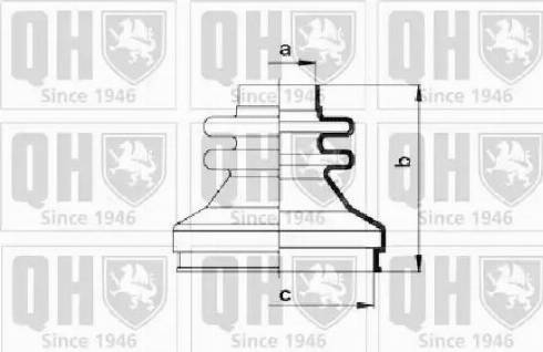 Quinton Hazell QJB789 - Пыльник, приводной вал autospares.lv