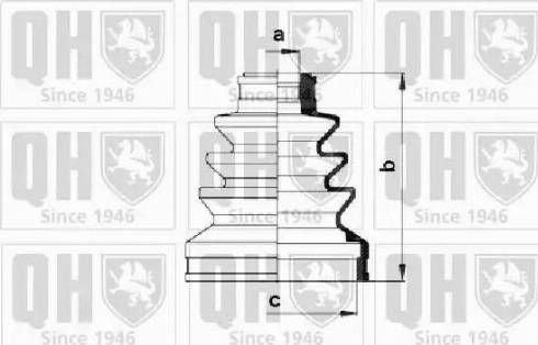 Quinton Hazell QJB785 - Пыльник, приводной вал autospares.lv