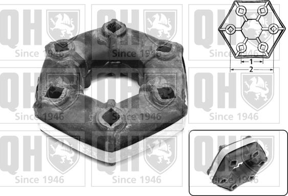 Quinton Hazell QL9000 - Шарнир, продольный вал autospares.lv