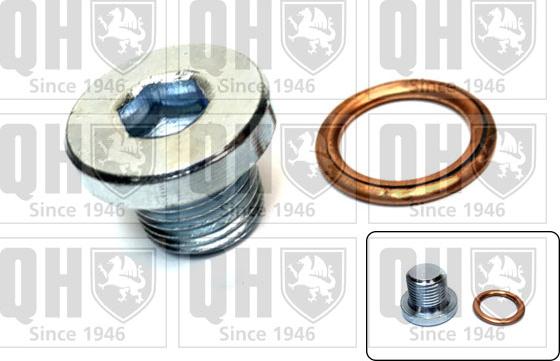 Quinton Hazell QOC1001 - Резьбовая пробка, масляный поддон autospares.lv