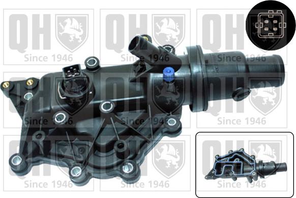Quinton Hazell QTH657K - Термостат охлаждающей жидкости / корпус autospares.lv