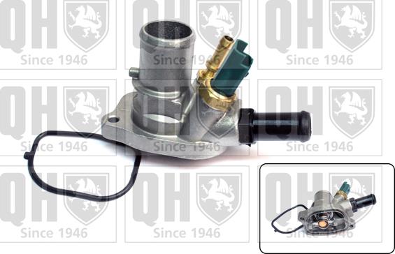 Quinton Hazell QTH636K - Термостат охлаждающей жидкости / корпус autospares.lv