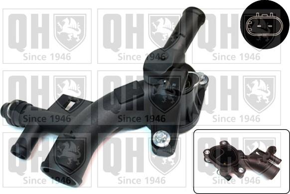 Quinton Hazell QTH851CF - Фланец охлаждающей жидкости autospares.lv