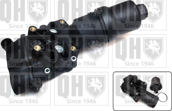 Quinton Hazell QTH834CF - Корпус, масляный фильтр autospares.lv