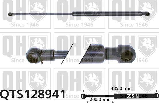 Quinton Hazell QTS128941 - Газовая пружина, упор autospares.lv