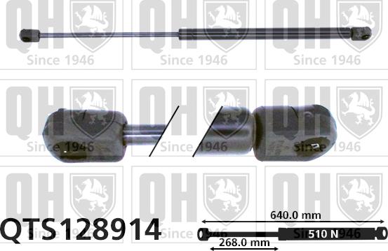 Quinton Hazell QTS128914 - Газовая пружина, упор autospares.lv