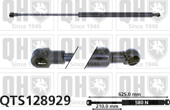 Quinton Hazell QTS128929 - Газовая пружина, упор autospares.lv