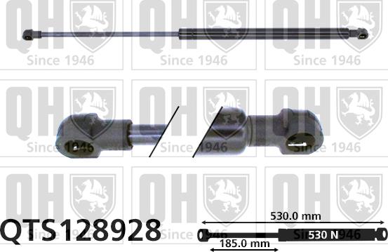 Quinton Hazell QTS128928 - Газовая пружина, упор autospares.lv