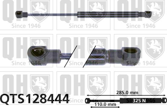 Quinton Hazell QTS128444 - Газовая пружина, упор autospares.lv