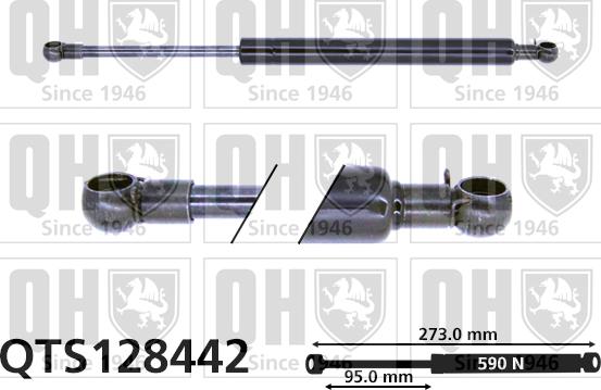 Quinton Hazell QTS128442 - Газовая пружина, упор autospares.lv