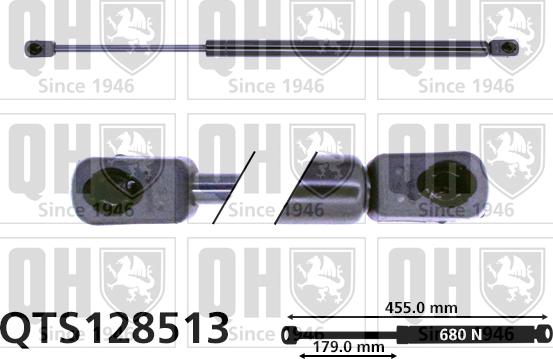 Quinton Hazell QTS128513 - Газовая пружина, упор autospares.lv