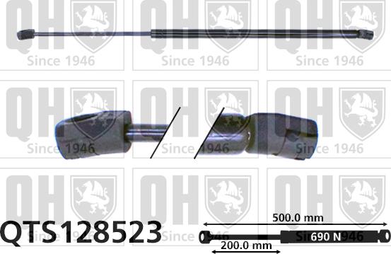 Quinton Hazell QTS128523 - Газовая пружина, упор autospares.lv