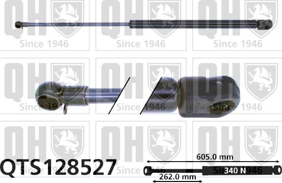 Quinton Hazell QTS128527 - Газовая пружина, упор autospares.lv