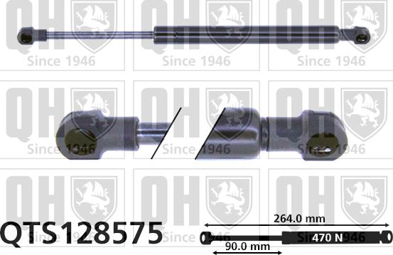 Quinton Hazell QTS128575 - Газовая пружина, упор autospares.lv