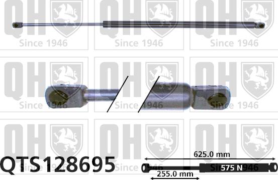 Quinton Hazell QTS128695 - Газовая пружина, упор autospares.lv