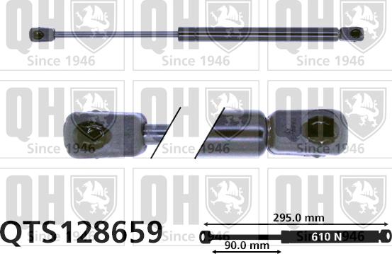 Quinton Hazell QTS128659 - Газовая пружина, упор autospares.lv