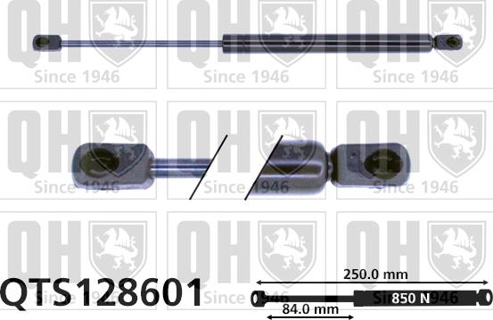 Quinton Hazell QTS128601 - Газовая пружина, капот autospares.lv