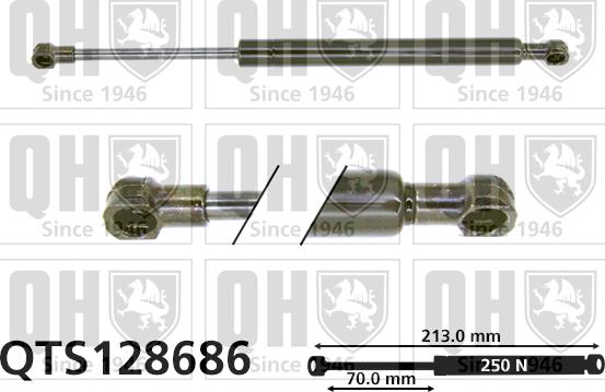 Quinton Hazell QTS128686 - Газовая пружина, капот autospares.lv