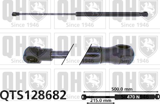 Quinton Hazell QTS128682 - Газовая пружина, упор autospares.lv