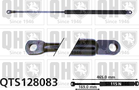 Quinton Hazell QTS128083 - Газовая пружина, упор autospares.lv