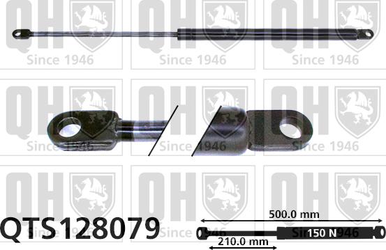 Quinton Hazell QTS128079 - Газовая пружина, упор autospares.lv