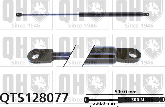 Quinton Hazell QTS128077 - Газовая пружина, упор autospares.lv