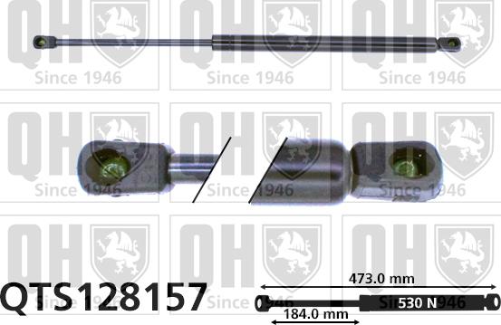 Quinton Hazell QTS128157 - Газовая пружина, упор autospares.lv