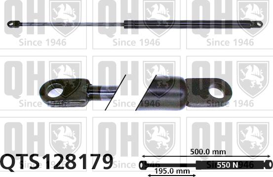 Quinton Hazell QTS128179 - Газовая пружина, упор autospares.lv