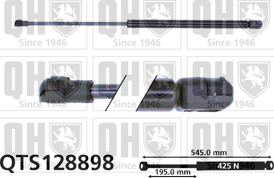 Quinton Hazell QTS128898 - Газовая пружина, упор autospares.lv