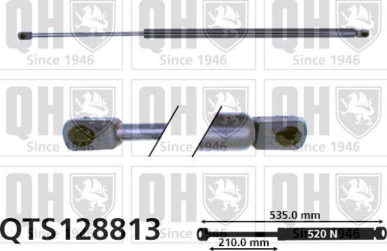 Quinton Hazell QTS128813 - Газовая пружина, упор autospares.lv