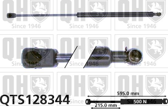 Quinton Hazell QTS128344 - Газовая пружина, упор autospares.lv