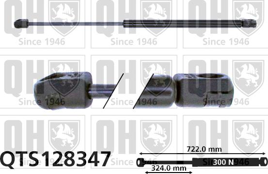 Quinton Hazell QTS128347 - Газовая пружина, капот autospares.lv