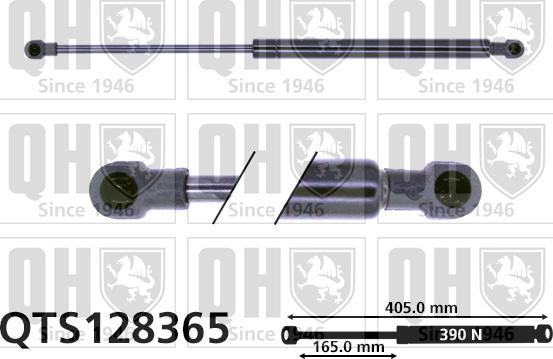 Quinton Hazell QTS128365 - Газовая пружина, упор autospares.lv