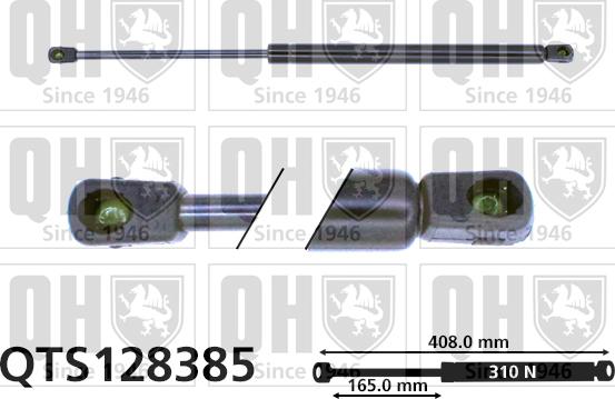 Quinton Hazell QTS128385 - Газовая пружина, упор autospares.lv