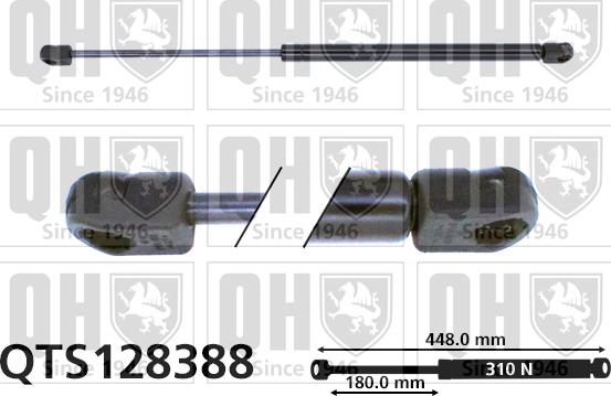 Quinton Hazell QTS128388 - Газовая пружина, упор autospares.lv