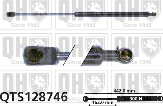 Quinton Hazell QTS128746 - Газовая пружина, капот autospares.lv