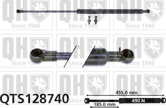 Quinton Hazell QTS128740 - Газовая пружина, упор autospares.lv