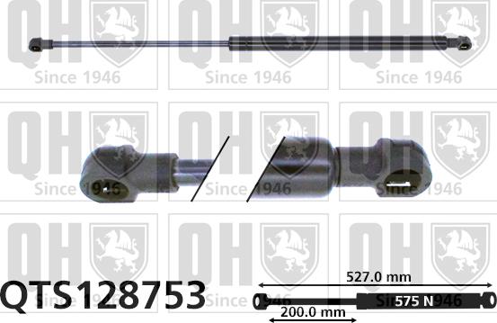 Quinton Hazell QTS128753 - Газовая пружина, упор autospares.lv