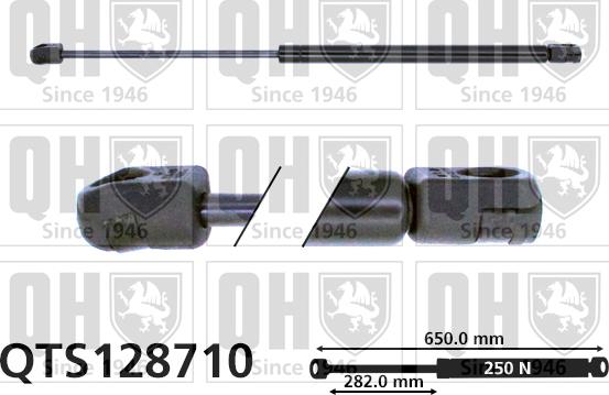 Quinton Hazell QTS128710 - Газовая пружина, капот autospares.lv