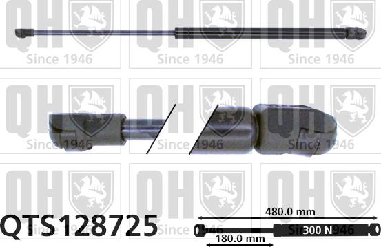 Quinton Hazell QTS128725 - Газовая пружина, капот autospares.lv