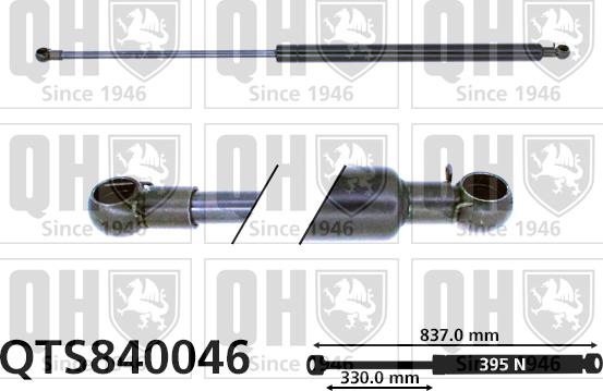 Quinton Hazell QTS840046 - Газовая пружина, упор autospares.lv