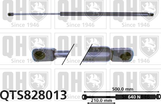 Quinton Hazell QTS828013 - Газовая пружина, упор autospares.lv