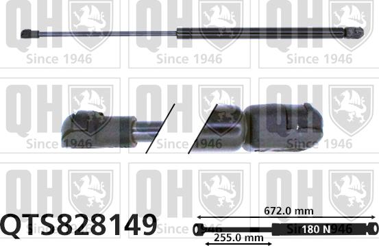 Quinton Hazell QTS828149 - Газовая пружина, капот autospares.lv