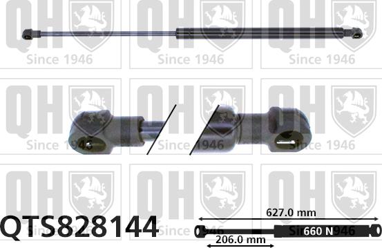 Quinton Hazell QTS828144 - Газовая пружина, упор autospares.lv